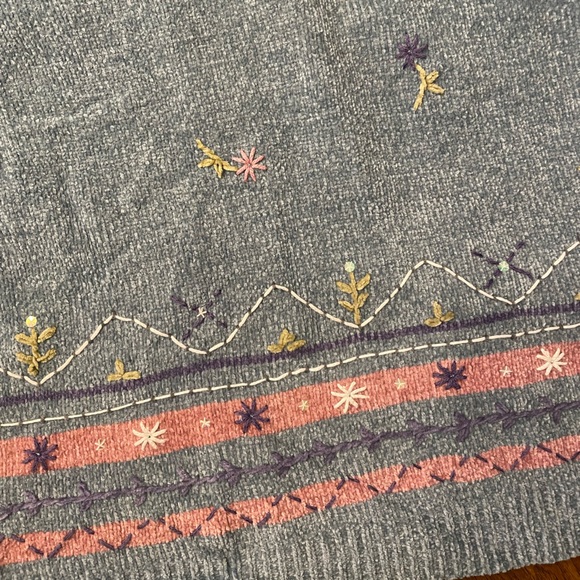 NWT VTG ALFRED DUNNER 
KNIT GRANDMA SWEATER XL - Picture 4 of 6